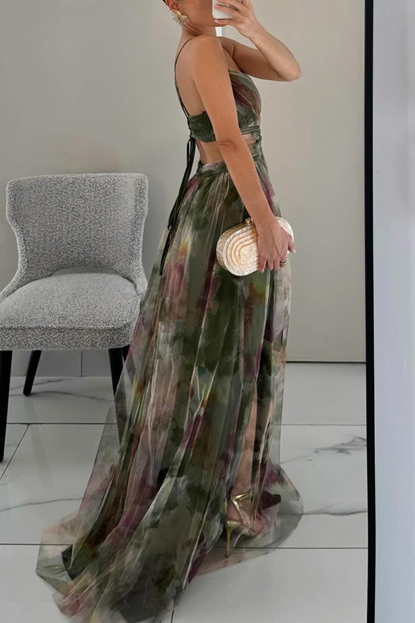 Isabella™ | Enchanting Floral Print Maxi Dress
