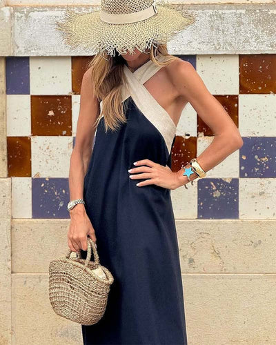 Celeste™ | Dress with Crossover Neckline