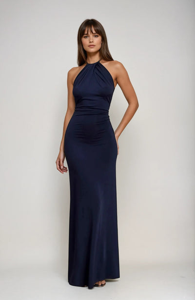 Lilia™ | Halter Neck Maxi Dress