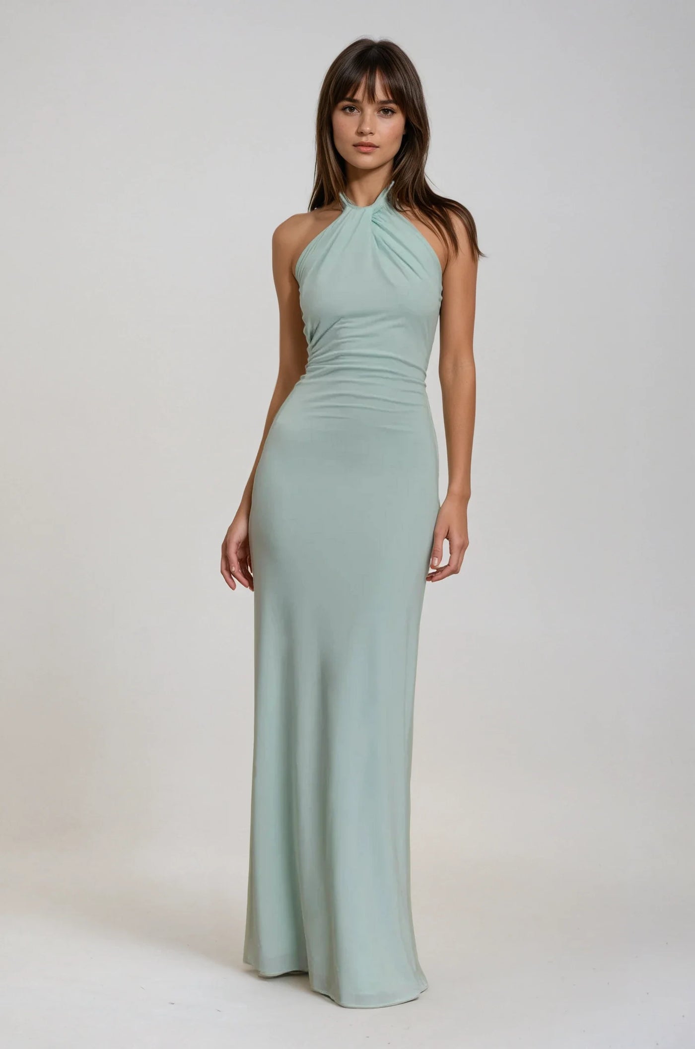Lilia™ | Halter Neck Maxi Dress