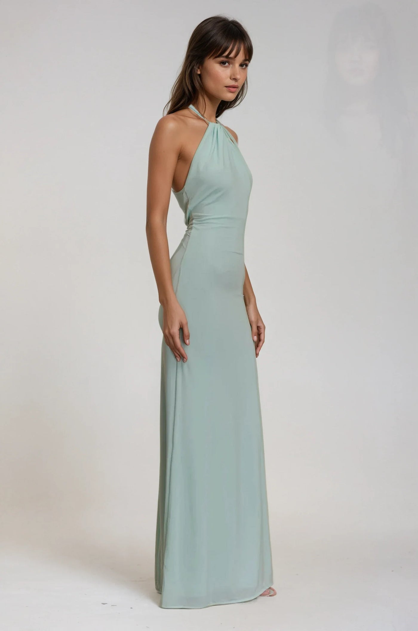 Lilia™ | Halter Neck Maxi Dress