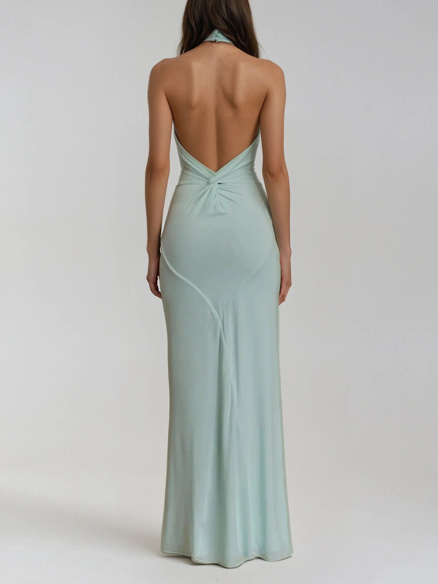 Lilia™ | Halter Neck Maxi Dress