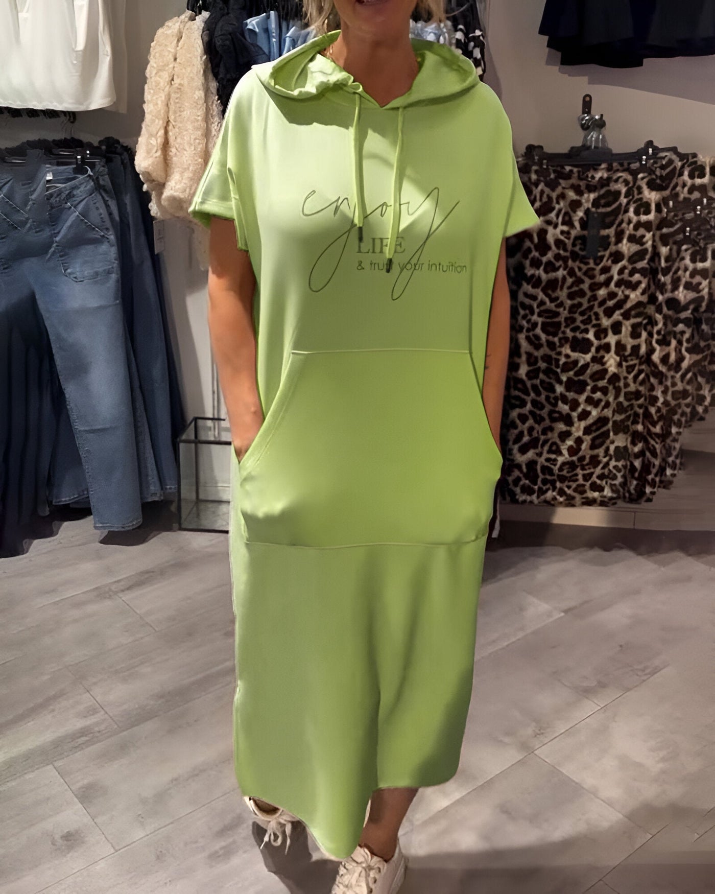 Elina™ | Relaxed Hoodie Dress