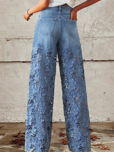 Noor™ | Vintage-Inspired Lace Jeans