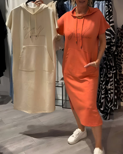 Elina™ | Relaxed Hoodie Dress