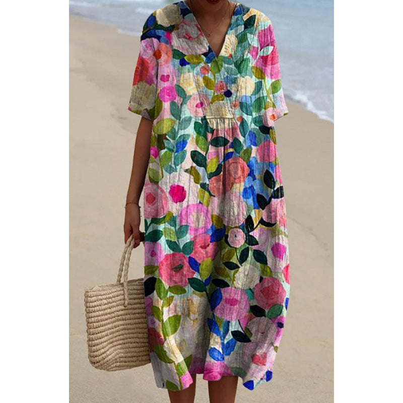 Odette™ | Vintage Floral Dress – Limited Edition