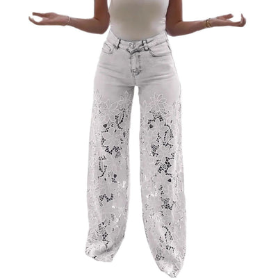 Noor™ | Vintage-Inspired Lace Jeans