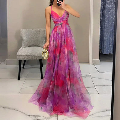 Isabella™ | Enchanting Floral Print Maxi Dress