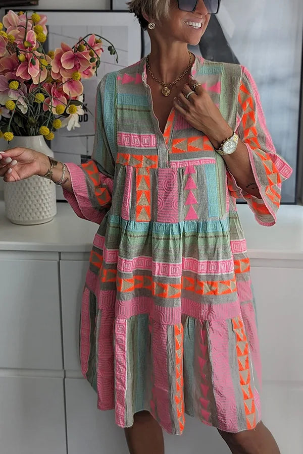 Nova ™ | Boho Tiered Swing Dress