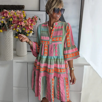 Nova ™ | Boho Tiered Swing Dress