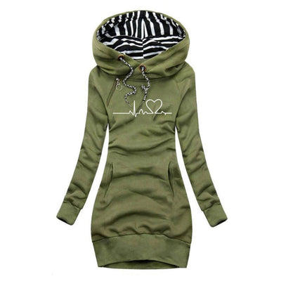 Salida™ | Hoodie Dress with Heartbeat Print