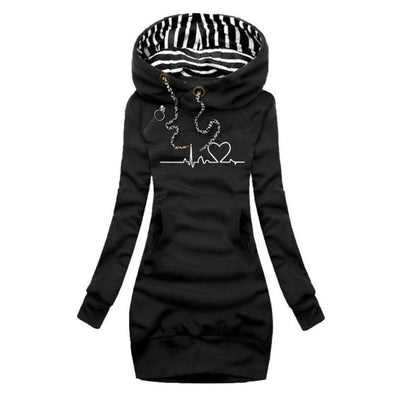 Salida™ | Hoodie Dress with Heartbeat Print