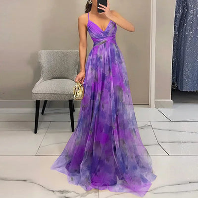 Isabella™ | Enchanting Floral Print Maxi Dress