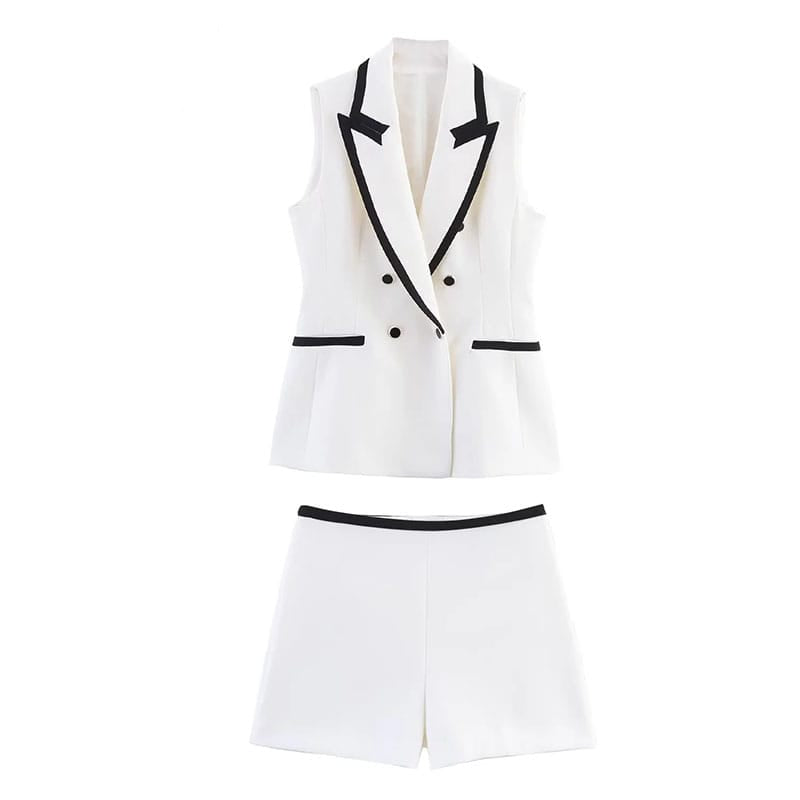 Vivienne™ | Chic Blazer & Shorts Duo