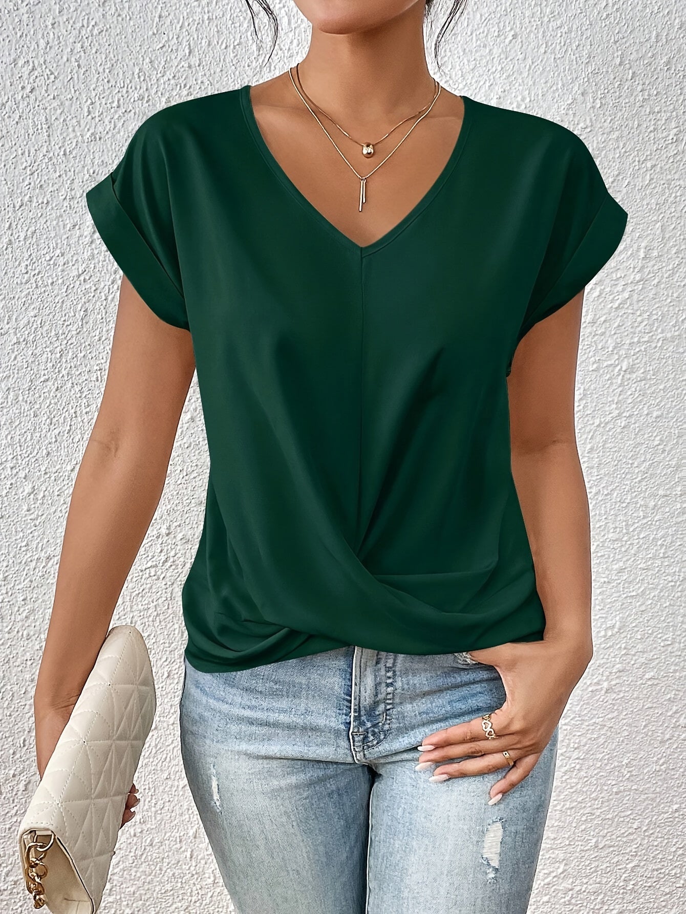 Arlena™ | Casual Sweetheart Neckline Tee (Buy 1, Get 1 Free)