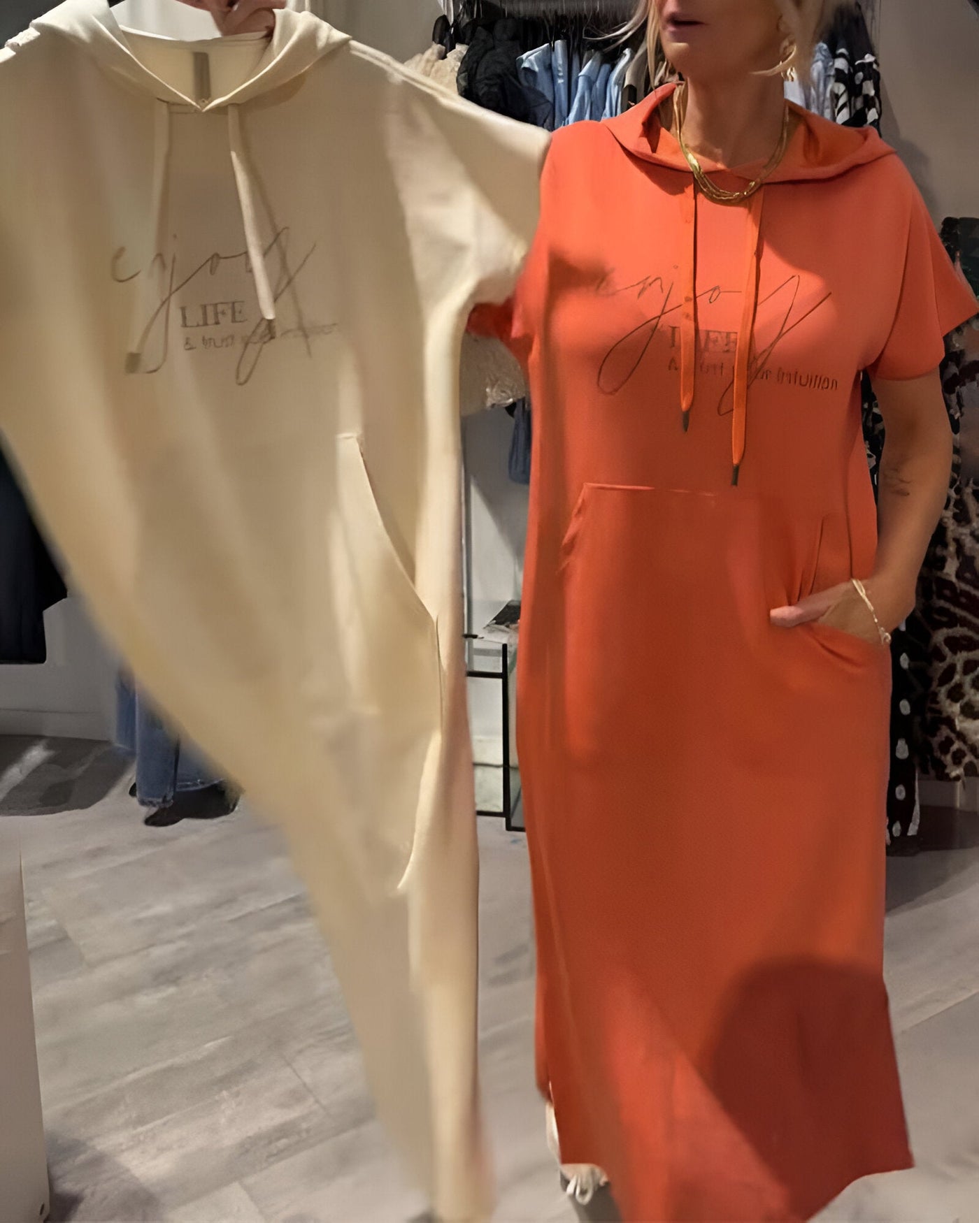 Elina™ | Relaxed Hoodie Dress