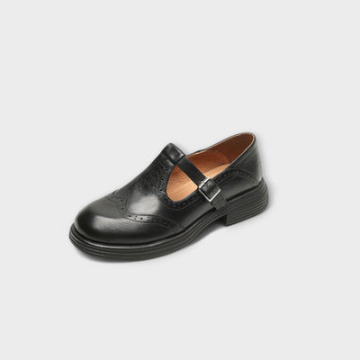 Clarisse™ | Elegant Leather Mary Janes