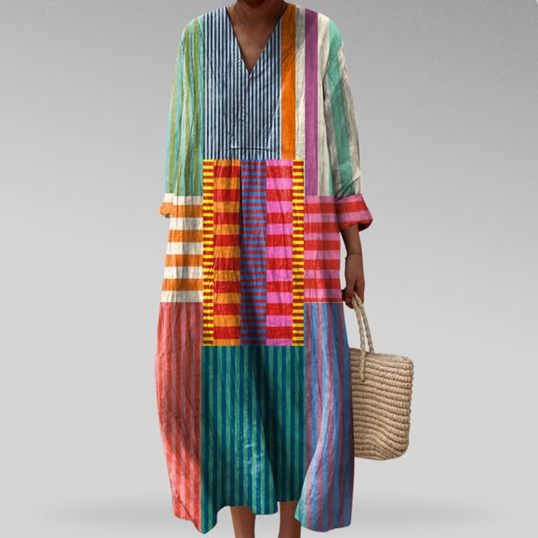 Selena™ | Elegant Geometric Dress