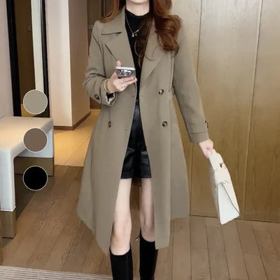 Alina™ | Elegant Lined Trench Coat